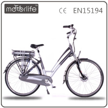 MOTORLIFE / OEM marca EN15194 2015 best selling 36v 250w bicicleta eléctrica nexus